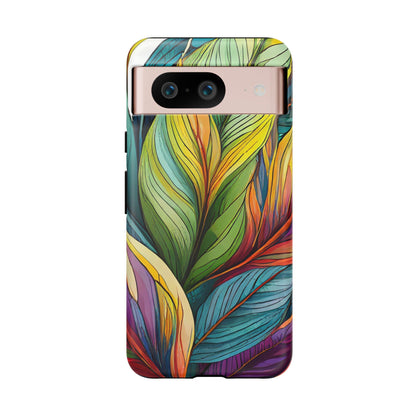 Vibrant Tropical Leaf Tough Phone Case