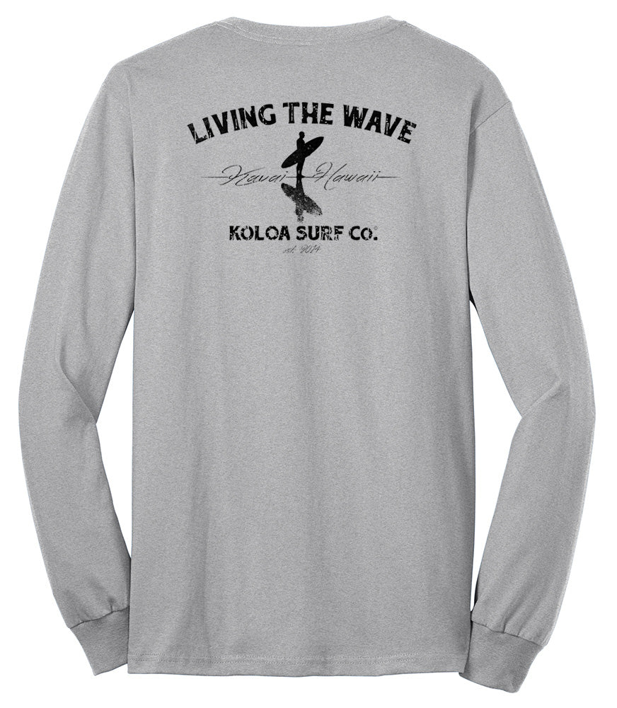 Koloa Surfer on the Beach 50/50 Long Sleeve T-Shirts