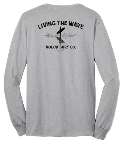 Koloa Surfer on the Beach 50/50 Long Sleeve T-Shirts