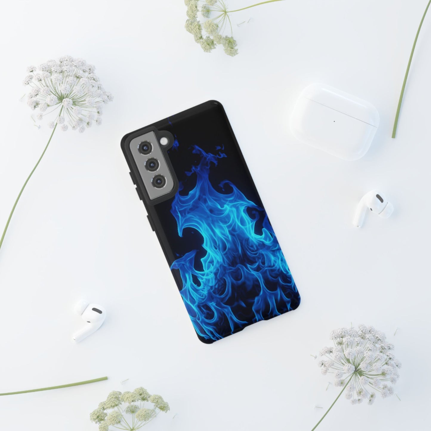 Blue Flames Tough  Phone Case