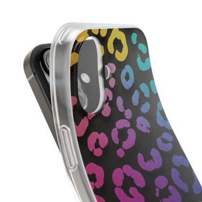 Vibrant Leopard Print Flexi Phone Case