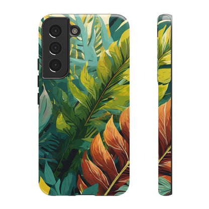 Tropical Leaf Tough Phone Case