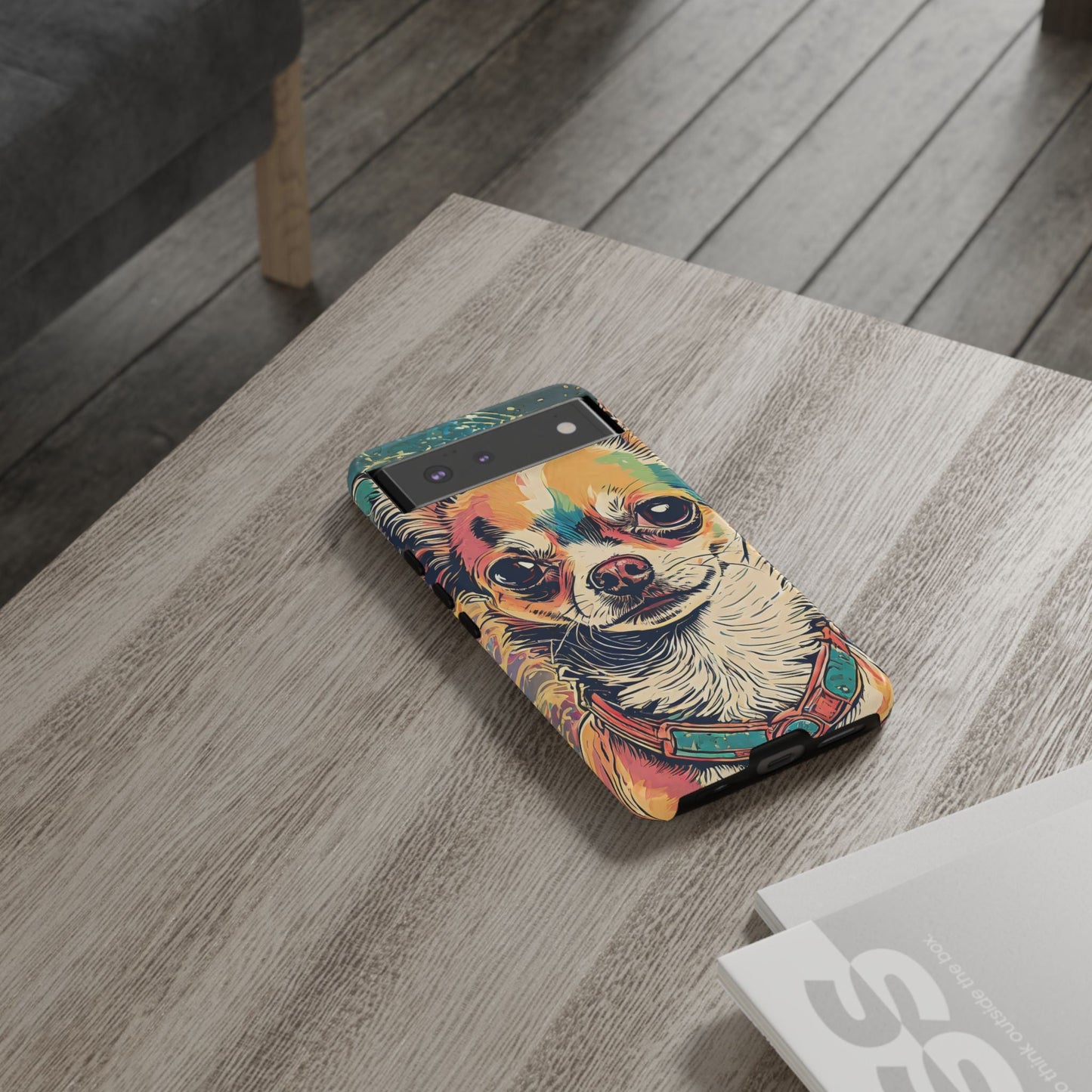 Abstract Chihuahua Tough Phone Cases
