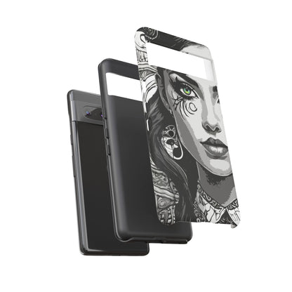 Green Eyed Devilish Beauty Tough Phone Case