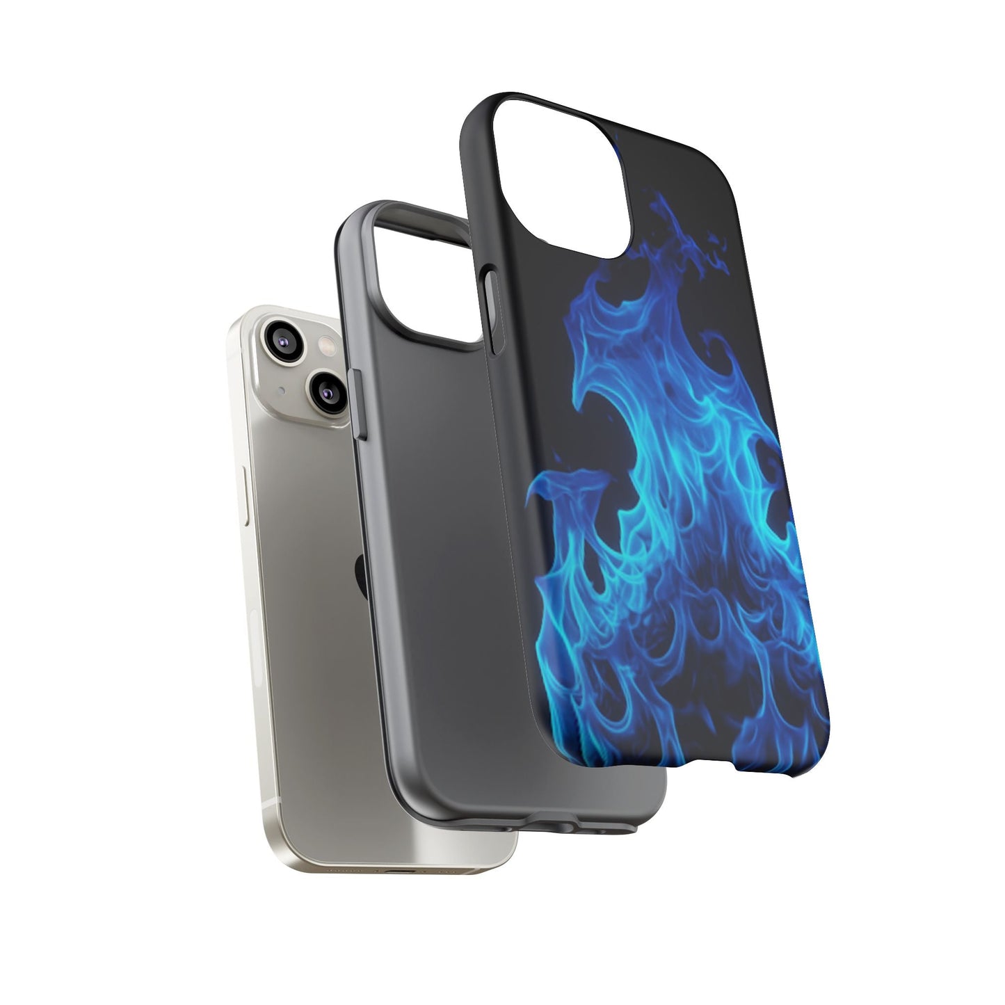 Blue Flames Tough  Phone Case