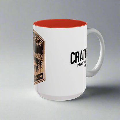 Crater Lake Accent Coffee Mug 11oz 15oz National Park Scenic Bear Shield