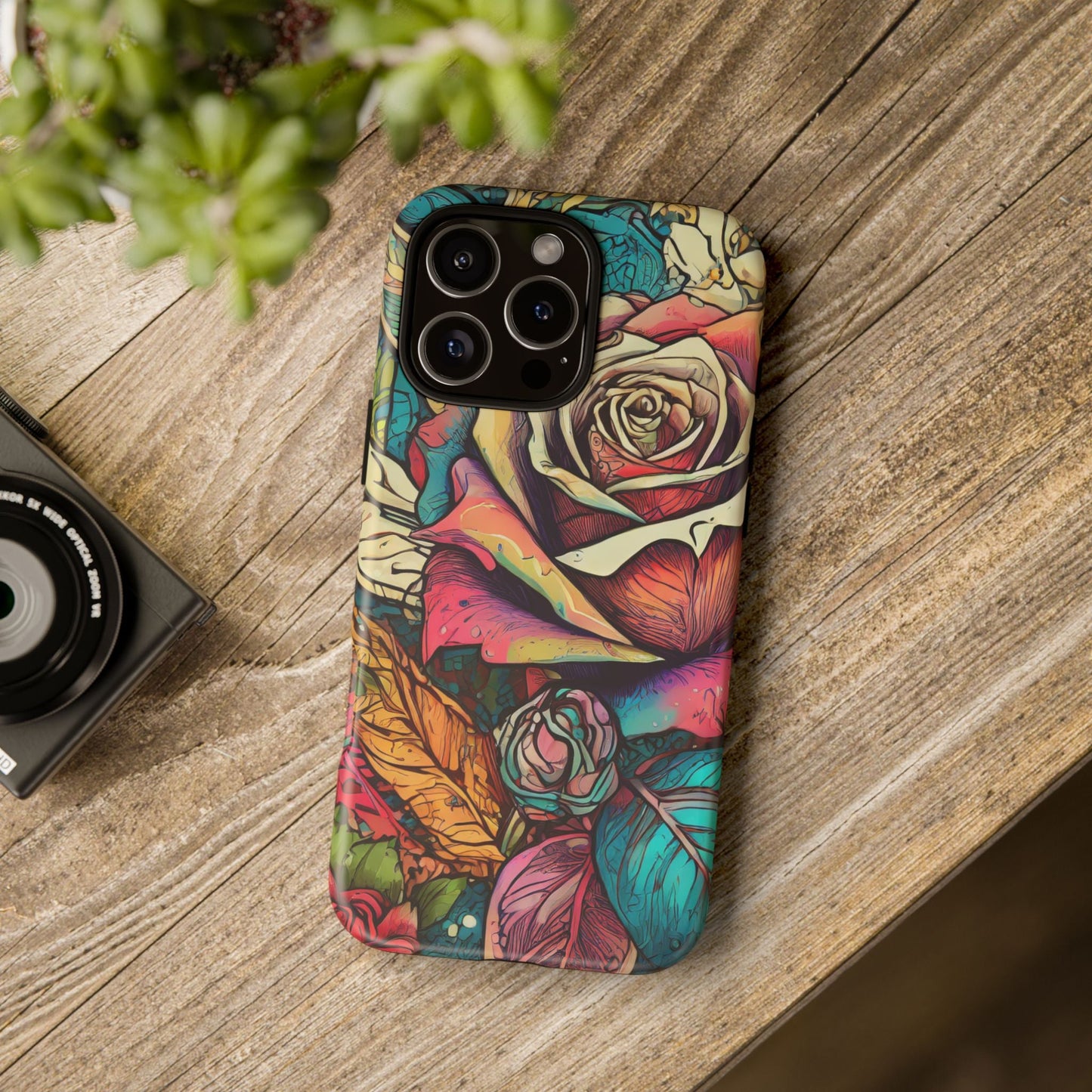 Colorful Roses Tough Phone Case