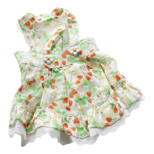 Floral Rabbit Print Pet Dress