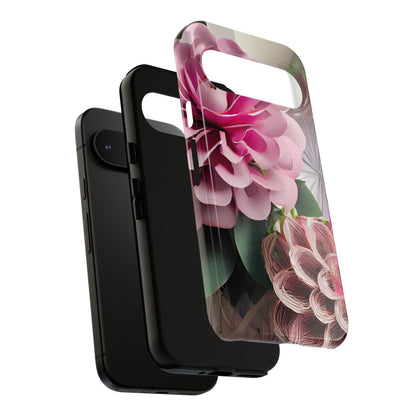 Elegant Paper Flowers Tough Phone Case