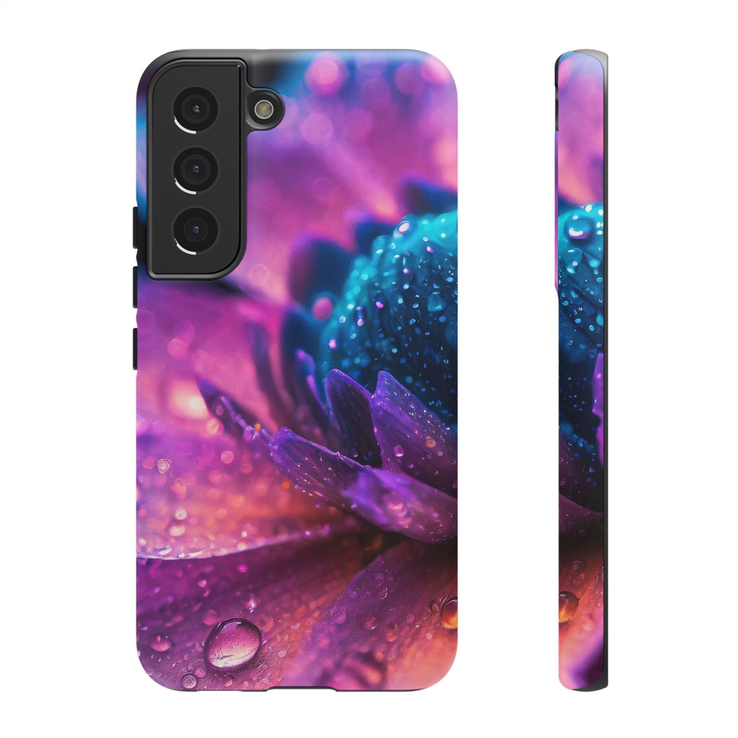 Vibrant Blue And Purple Flower Tough Phone Case