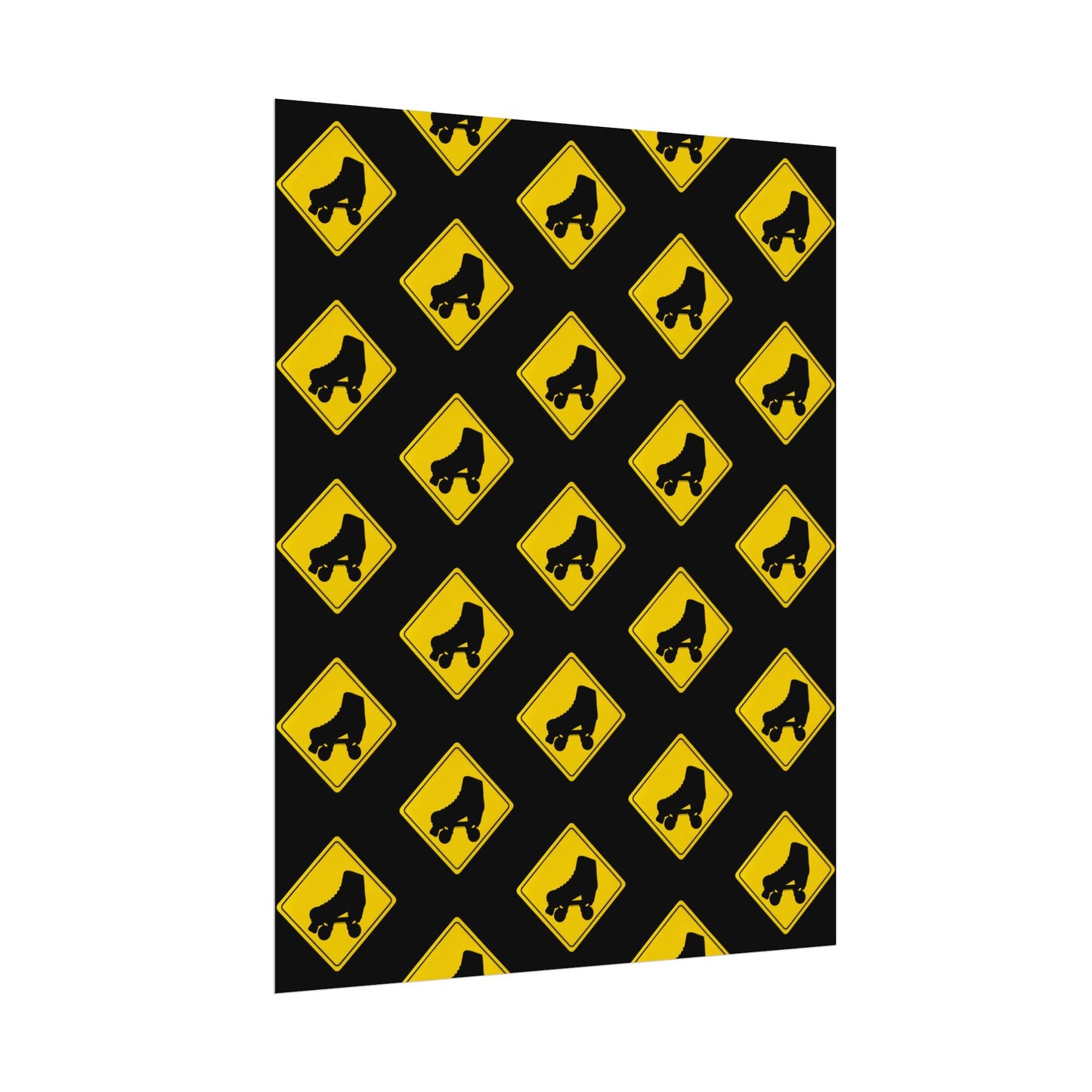 Warning Skater Rolled Poster