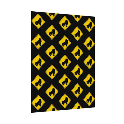 Warning Skater Rolled Poster