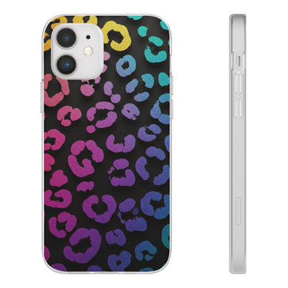 Vibrant Leopard Print Flexi Phone Case