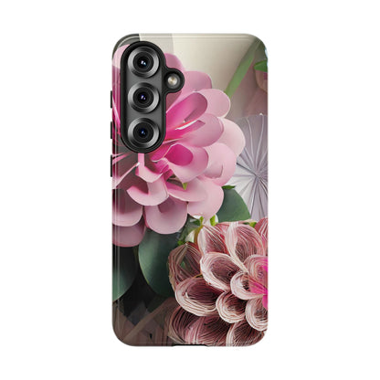 Elegant Paper Flowers Tough Phone Case
