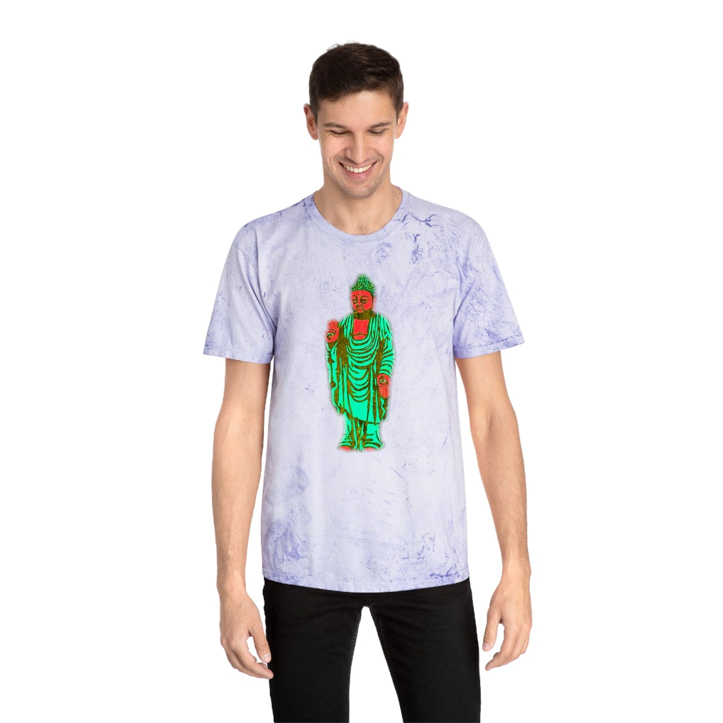 Grand Honor Buddha Watermelon Industrial Dye Premium T-Shirt