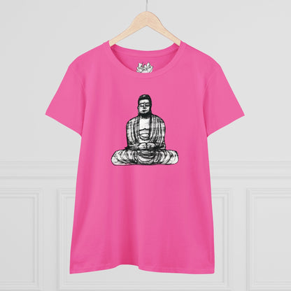 Buddha Sketch Women's Cotton Tee