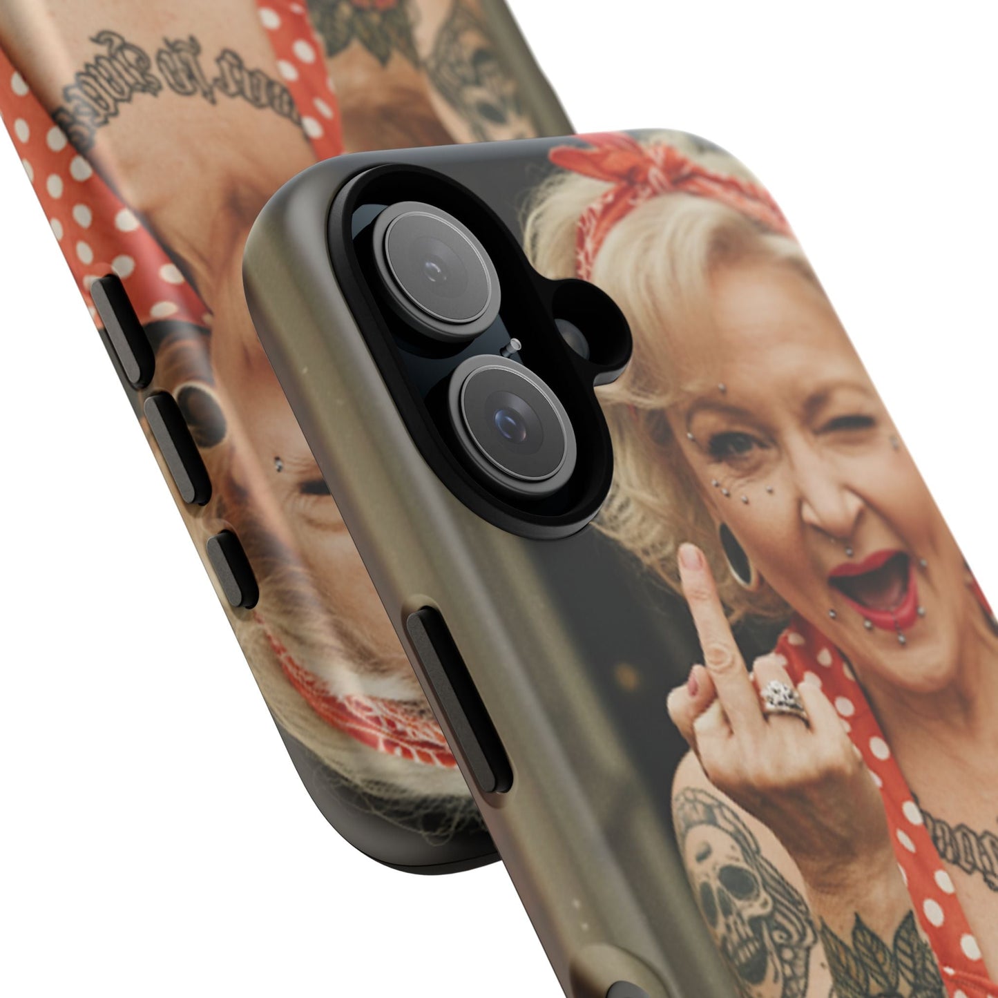Rebellious Tattooed Betty White Tough Phone Case