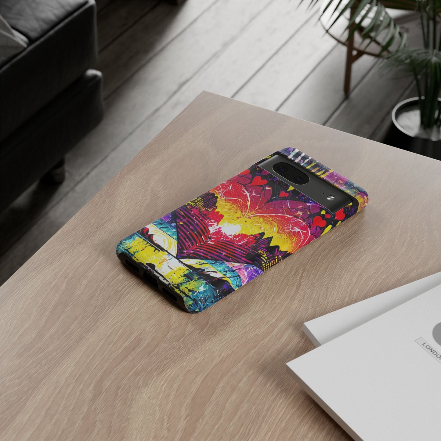 Vibrant Heart Sunset Tough Phone Case