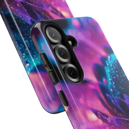 Vibrant Blue And Purple Flower Tough Phone Case