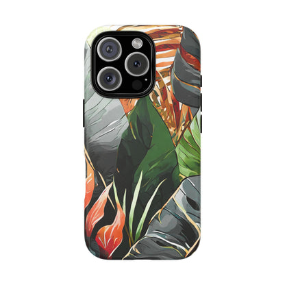 Tropical Leaf Tough Phone Case