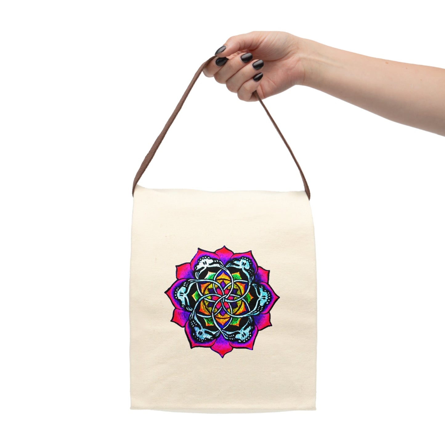 DEADPUNK Mandala Canvas Lunch Bag