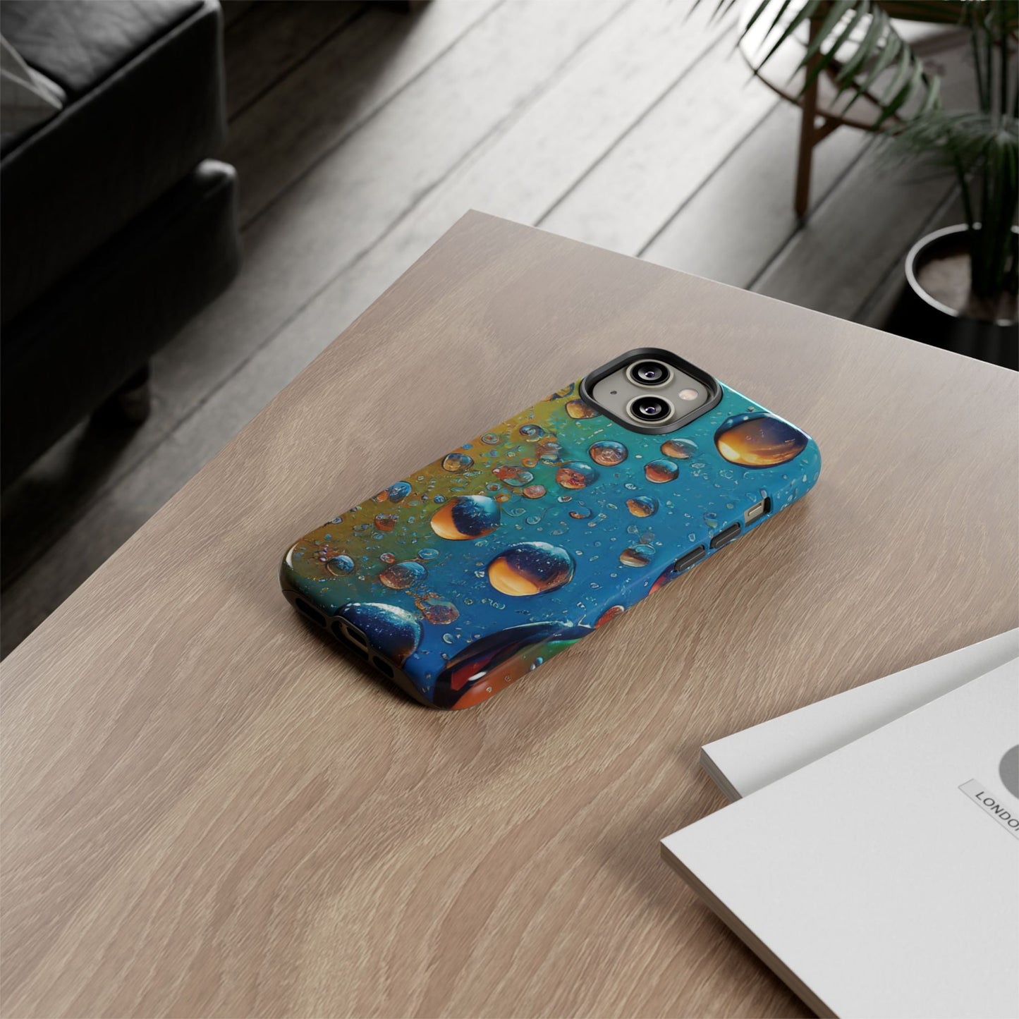 Colorful Water Droplets Tough Phone Case