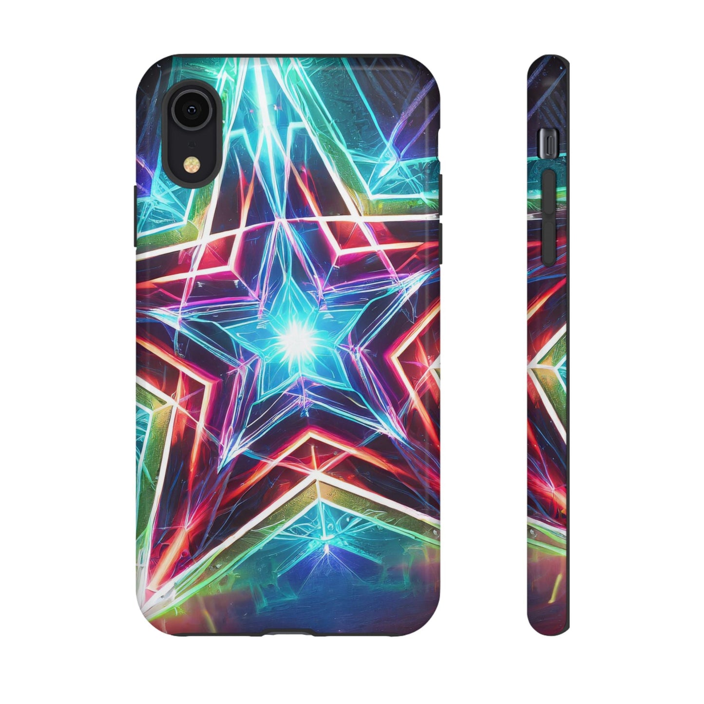 Neon Light Stars Tough Phone Case