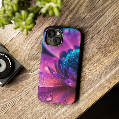 Vibrant Blue And Purple Flower Tough Phone Case