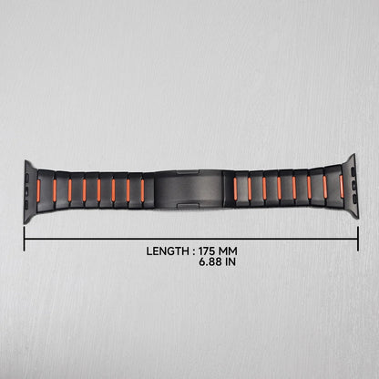 Steel & Silicone Apple Watch Band Series 11/10/9/8/7/6/5/4/ SE / Ultra 1/2/3
