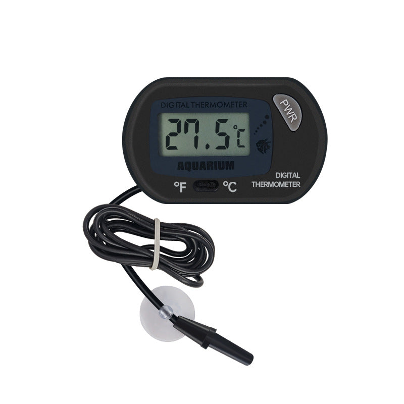 Digital Aquarium & Reptile Bath Thermometer with Submersible Probe