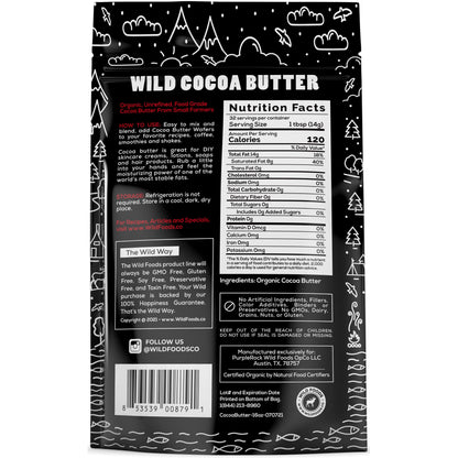 Wholesale case of 6 - Cocoa Butter Wafers, Raw & Organic 16oz