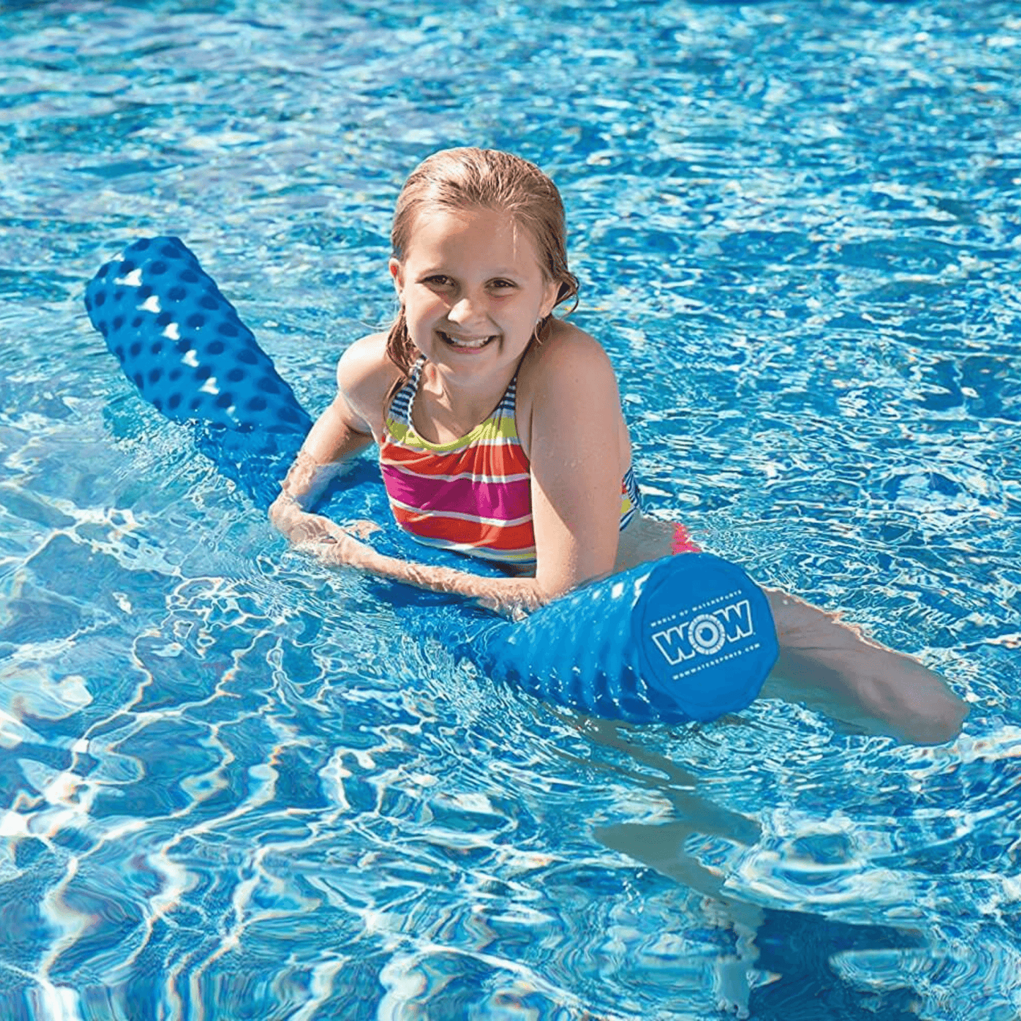 WOW Watersports Dipped Foam Pool Noodle Blue