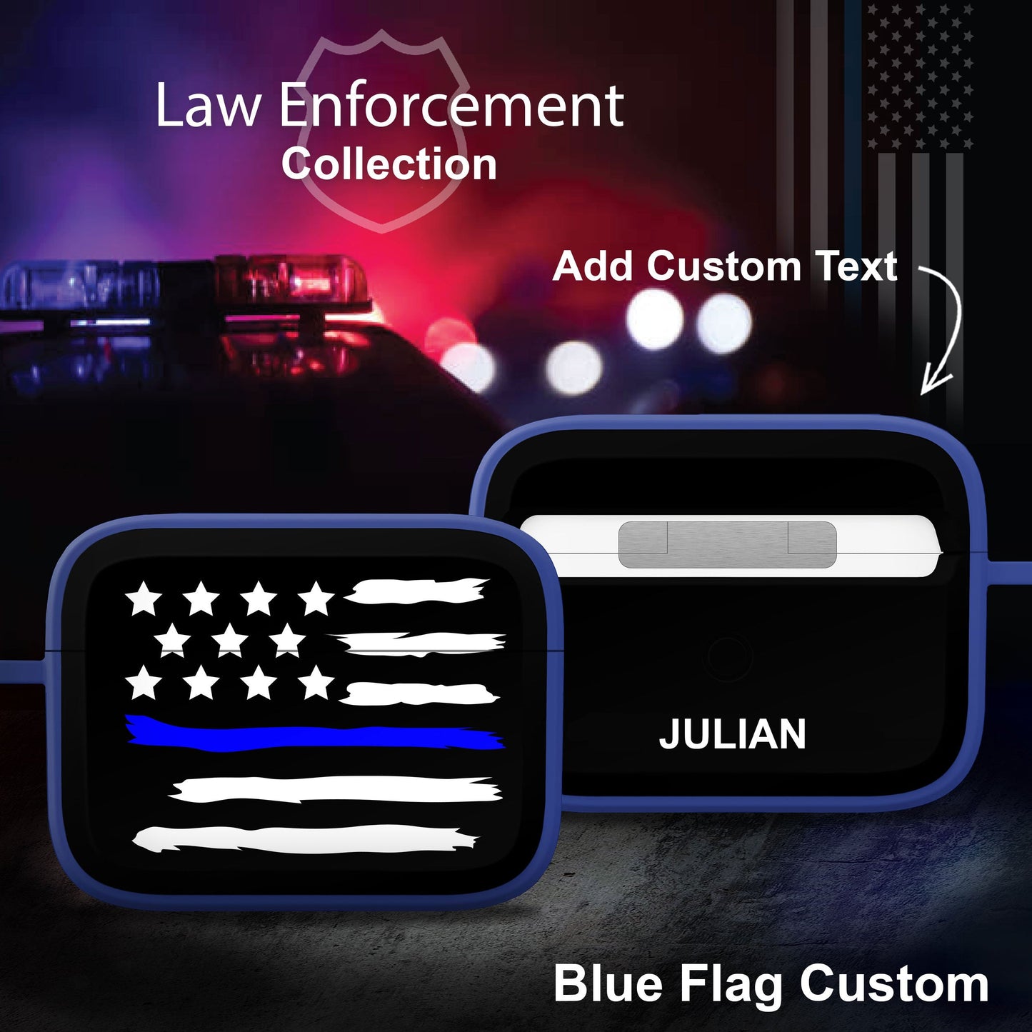 Law Enforcement HDX Apple AirPods Pro 1 & 2 Case Cover