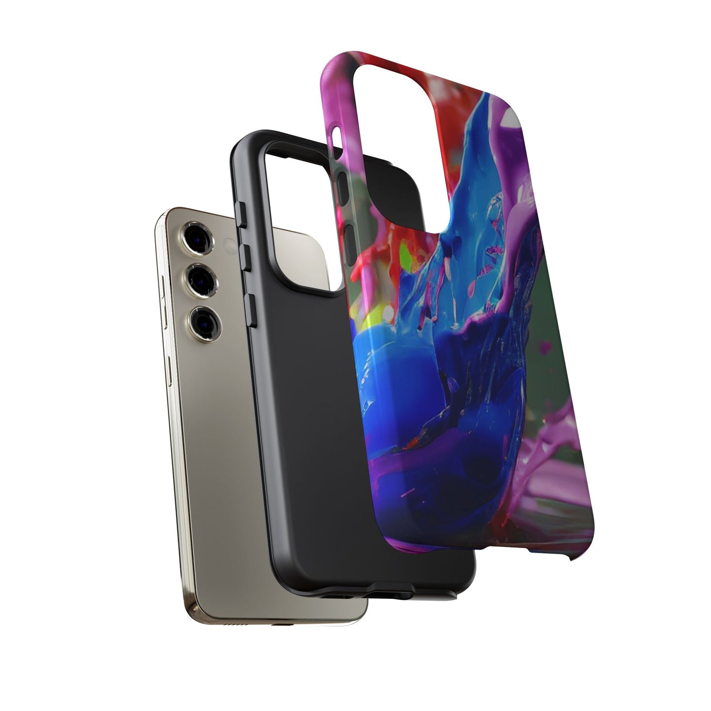 Vibrant Color Splash Tough Phone Case