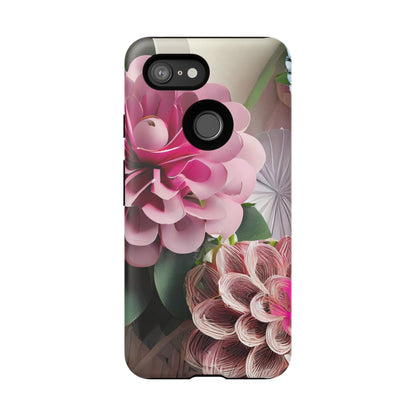 Elegant Paper Flowers Tough Phone Case