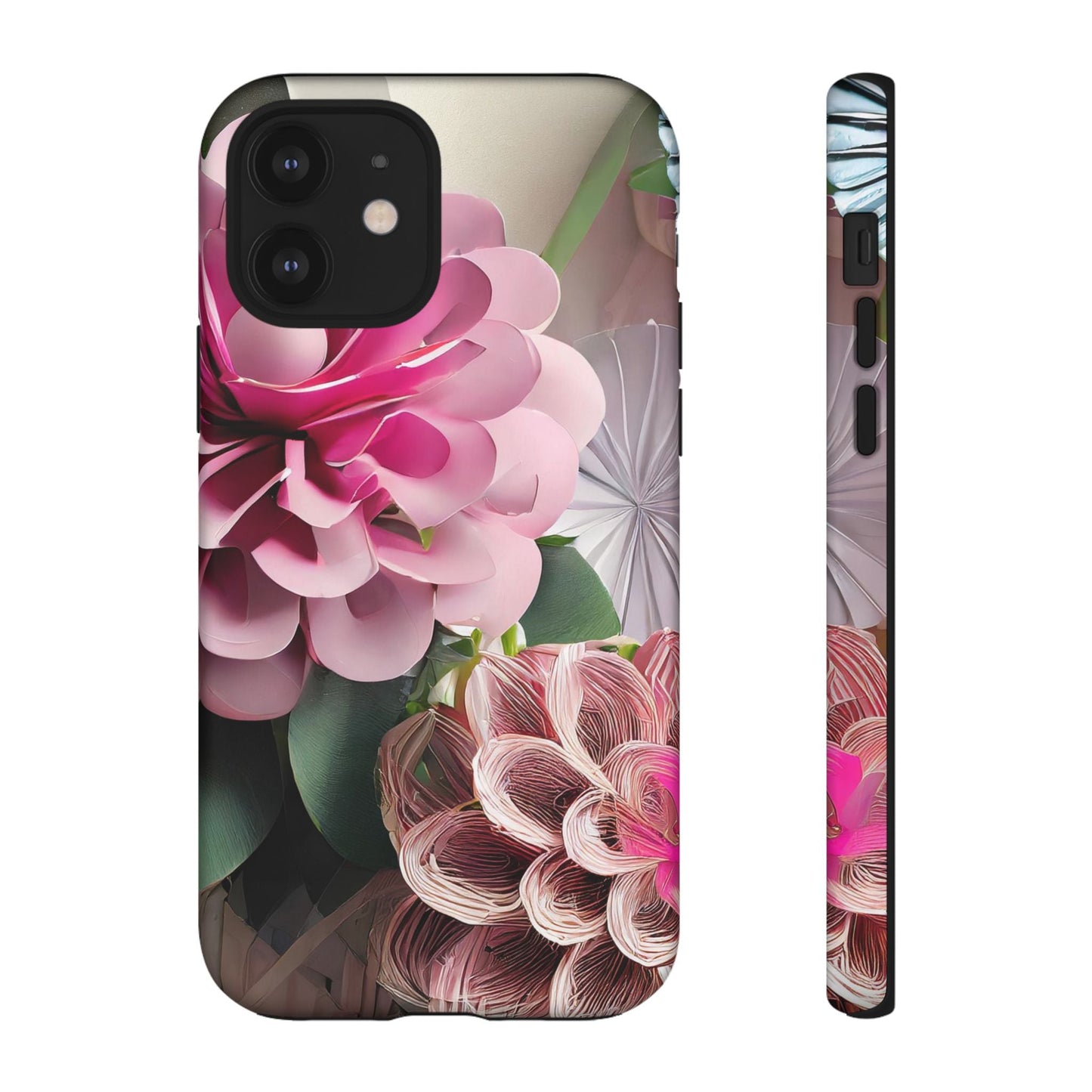Elegant Paper Flowers Tough Phone Case