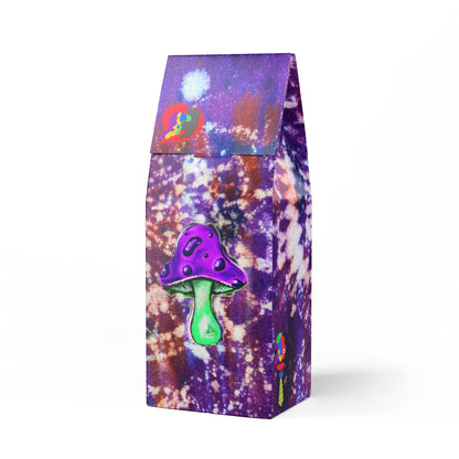 Tye Dye Shroom Star Art Colombian Coffee Blend Medium-Dark Roast