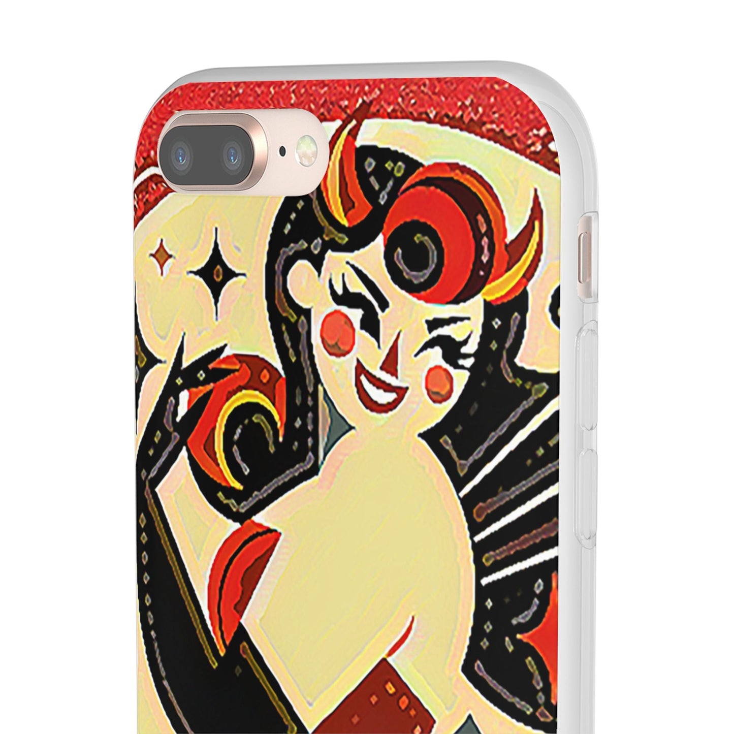 Red & Black Female Devil Flexi Phone Case