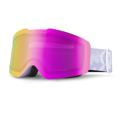 Qunature  Frameless Anti-Fog Ski Goggles with UV Protection and Wide View