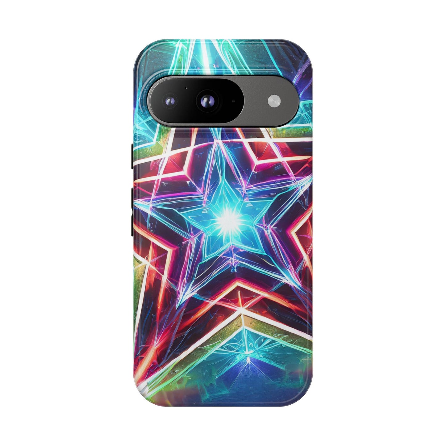 Neon Light Stars Tough Phone Case