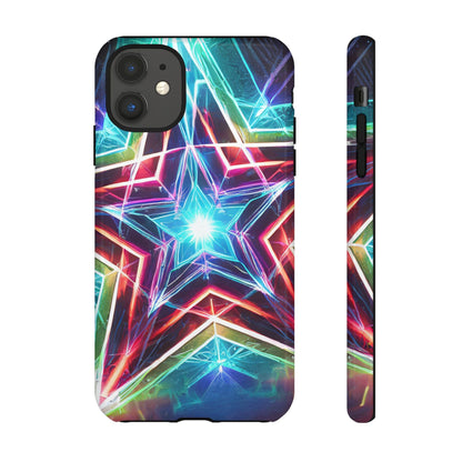 Neon Light Stars Tough Phone Case