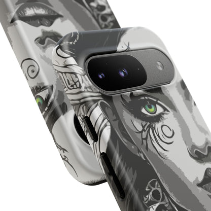 Green Eyed Devilish Beauty Tough Phone Case