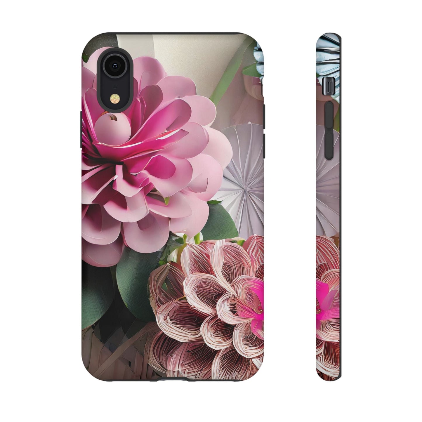 Elegant Paper Flowers Tough Phone Case