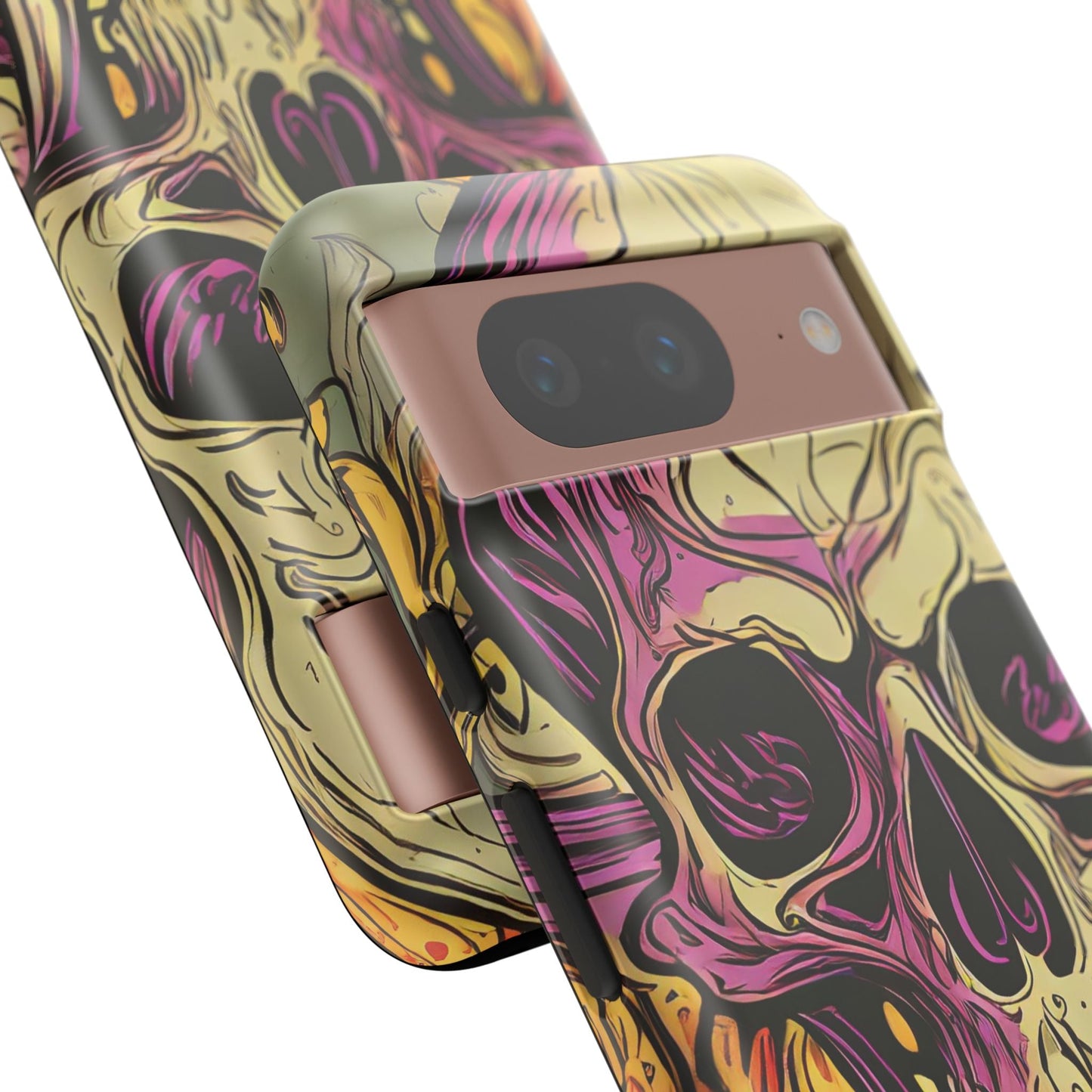 Abstract Purple Skull Tough Phone Case