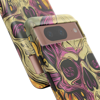 Abstract Purple Skull Tough Phone Case