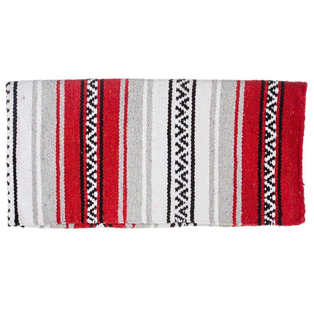 Red Hogan Acrylic Blend 30x60 Saddle Blanket