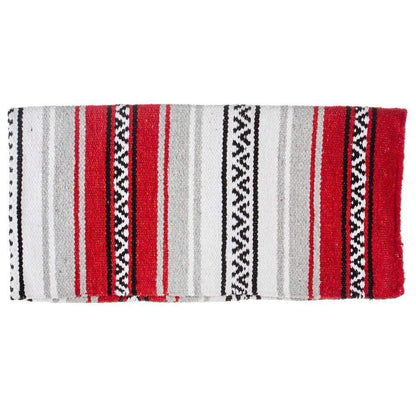 Red Hogan Acrylic Blend 30x60 Saddle Blanket