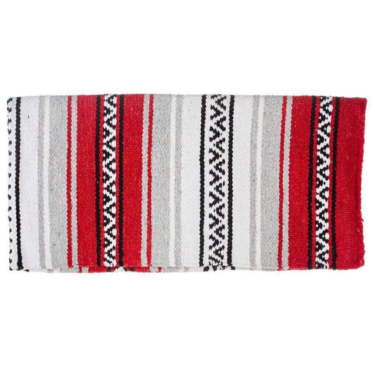 Red Hogan Acrylic Blend 30x60 Saddle Blanket