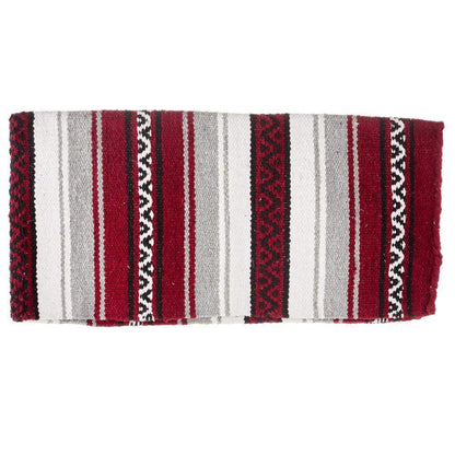 Maroon Hogan Acrylic Blend 30x60 Saddle Blanket