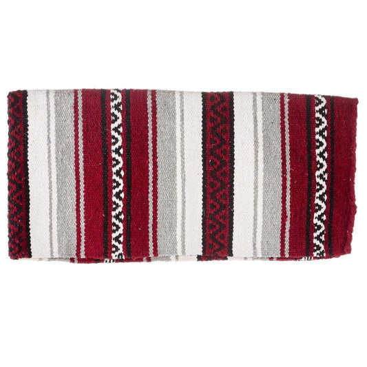 Maroon Hogan Acrylic Blend 30x60 Saddle Blanket